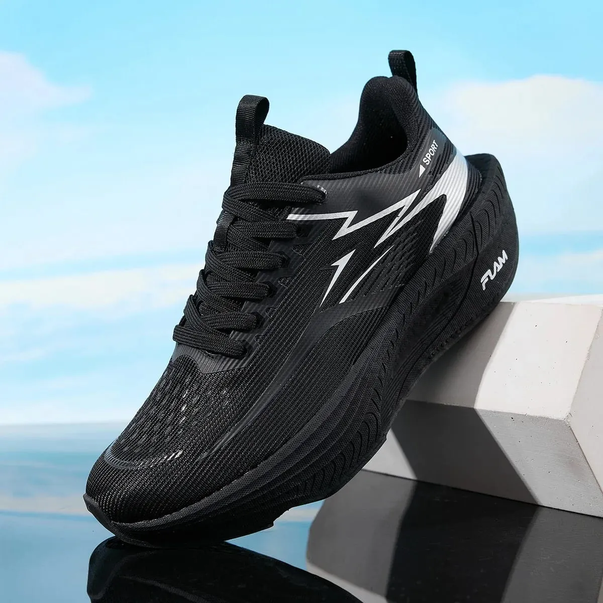 Men Sports Running Shoes Casual Marathon Breathable Lightweight Women's Comfortable Athletic Nonskid Walking Sneakers Outdoors