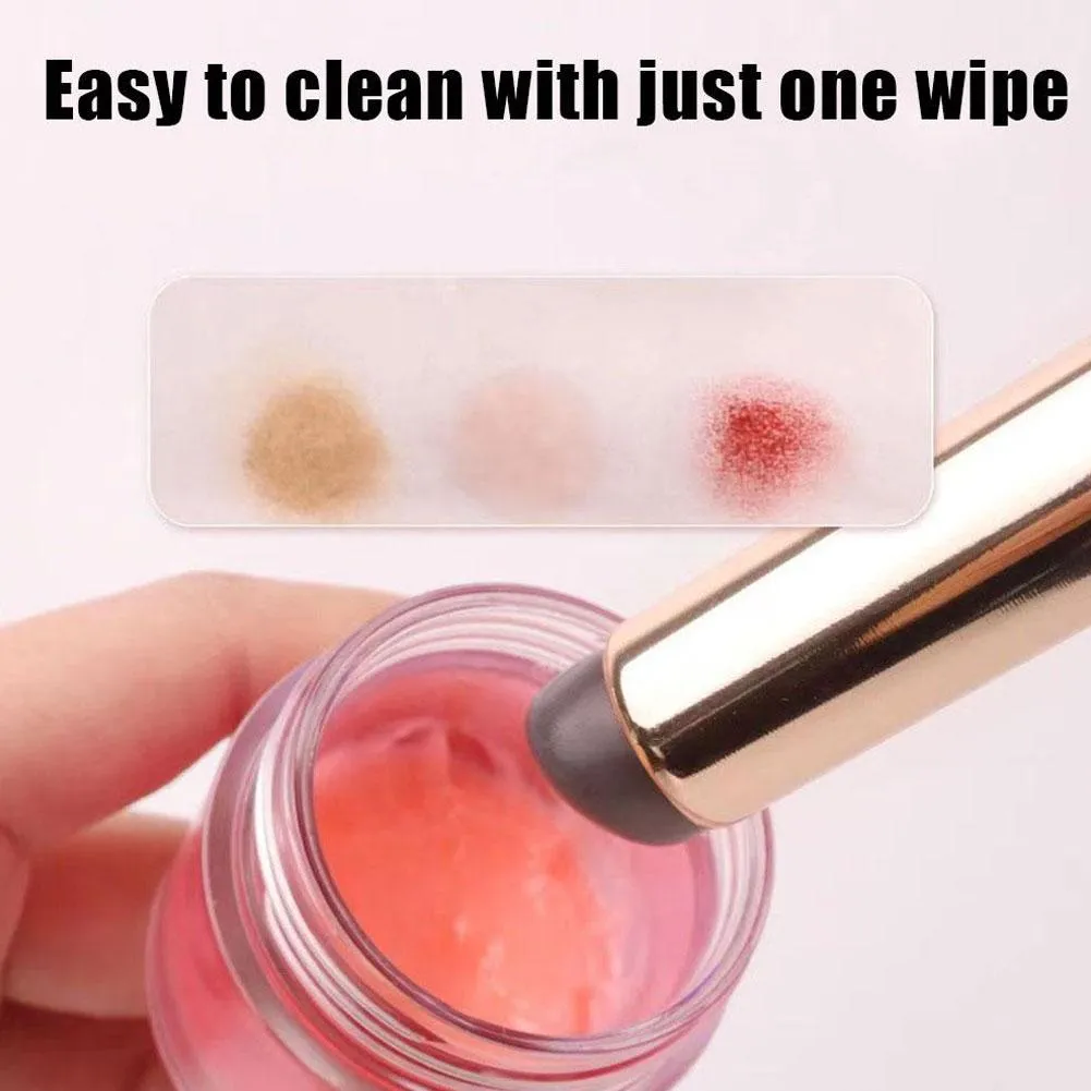Silicone Lip Brush With Cover Cap Lid Concealer Brush Lipstick & Lip Balm Applicator Soft Lipstick Makeup Brushes Round Head