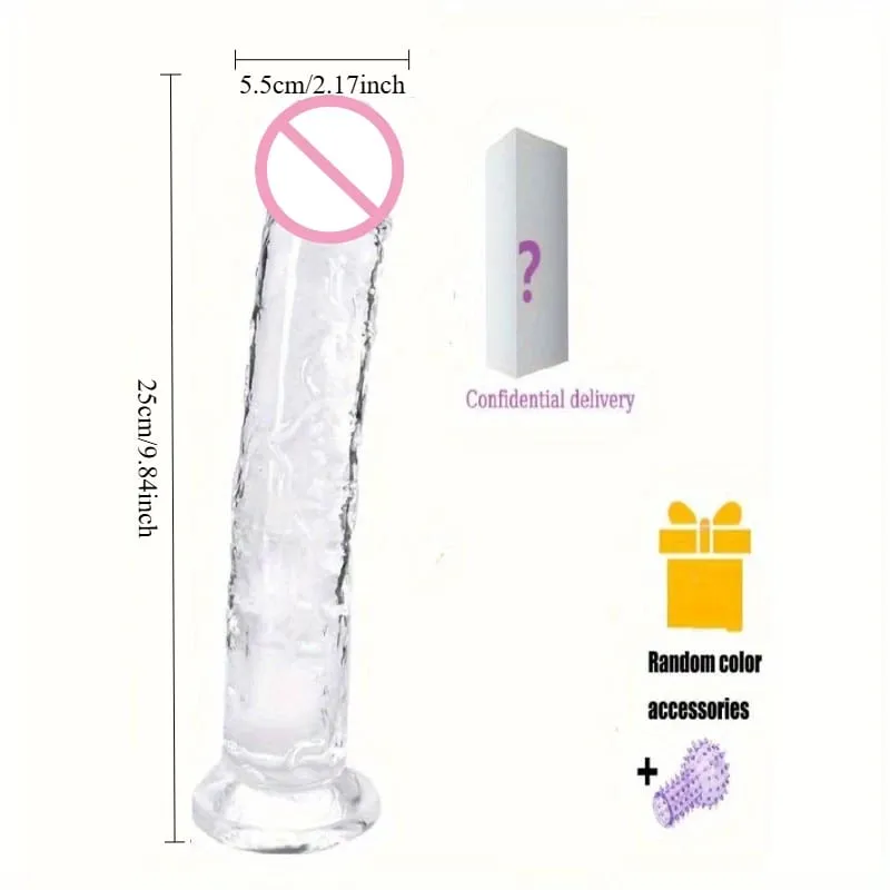 7 Sizes Realistic Clear Dildo XL Silicone Penis with Suction Cup Plugs for Women Masturbation Anal Adults Gay Sex Toys 18 G-spot