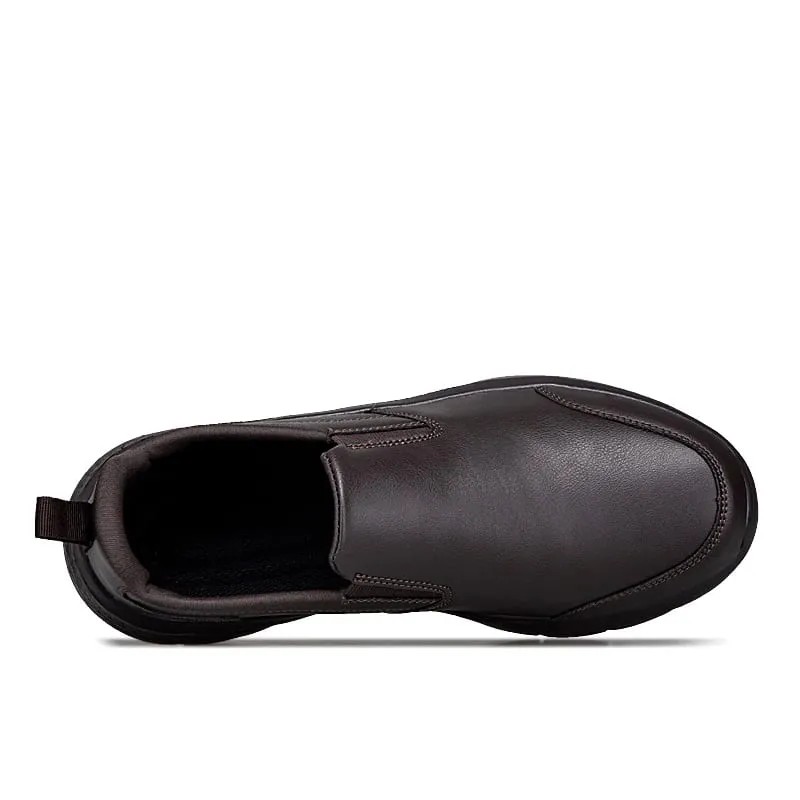 Plus Big Size 47 48 Men's Slip-On Leather Sneakers Casual Sports Walking Shoes Waterproof Comfortable Sneakers