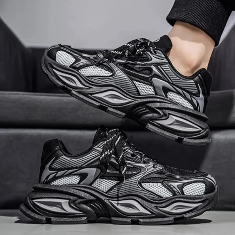 Men's Sneakers Luxury Breathable Tennis Shoes Lace Up Classic Fashion Platform Shoes Height Increase High Quality Shoes for Men