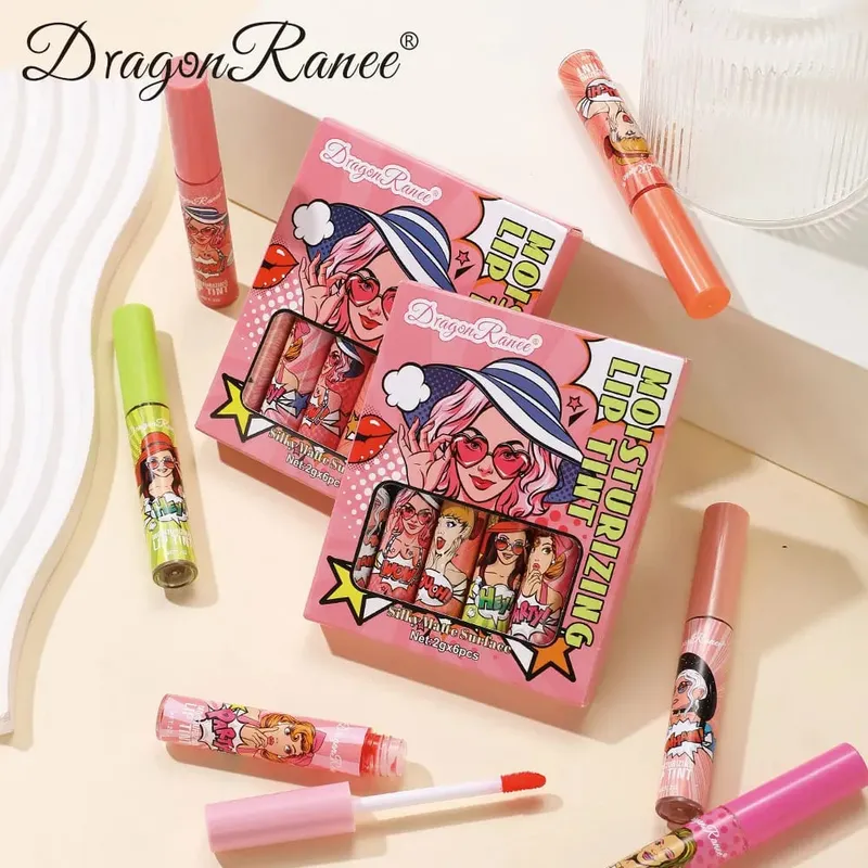 Το σετ Lip Gloss 6 συσκευασιών χρωματίζεται εύκολα και δεν ξεθωριάζει. Είναι απαραίτητο για αρχάριους με lip gloss και διακοπές