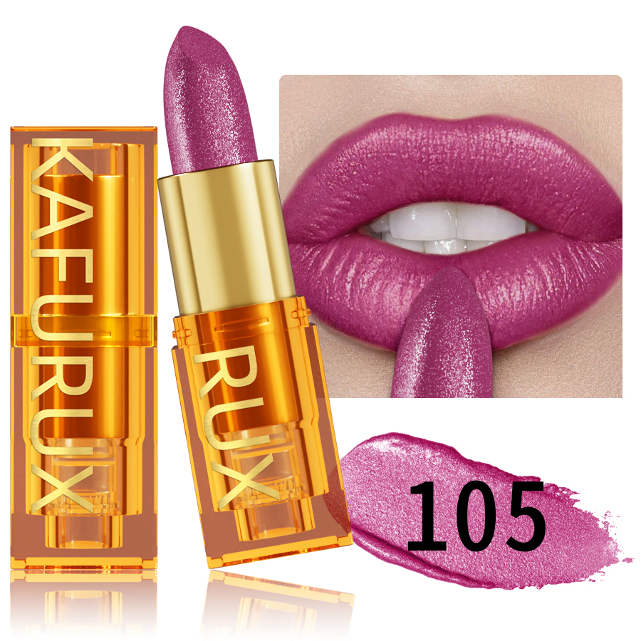 16Colors Bold & Intense Glitter Shiny Metallic Lipstick Lip Tint Long Lasting Lip Senior Matte Lip Makeup Gifts for Women Cosme