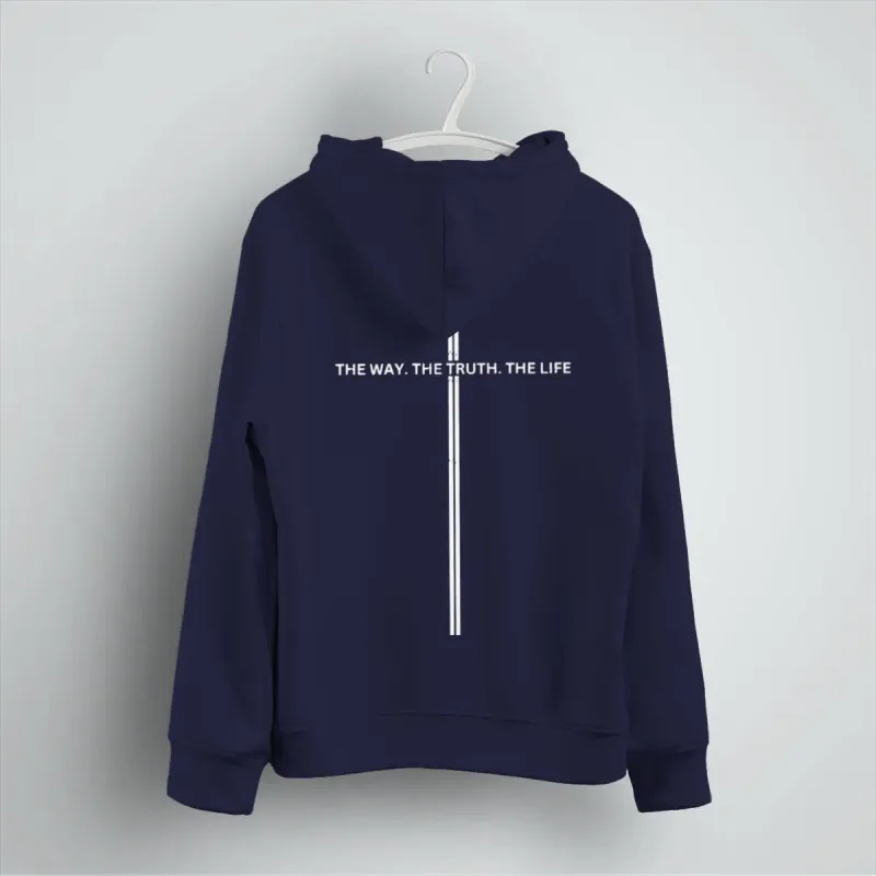 Christianity Jesus Men Women Hoodies Luminous Style Letter "The Way The Truth The Life" Casual Hoody Unisex Bible Verses Hoodie — image 7