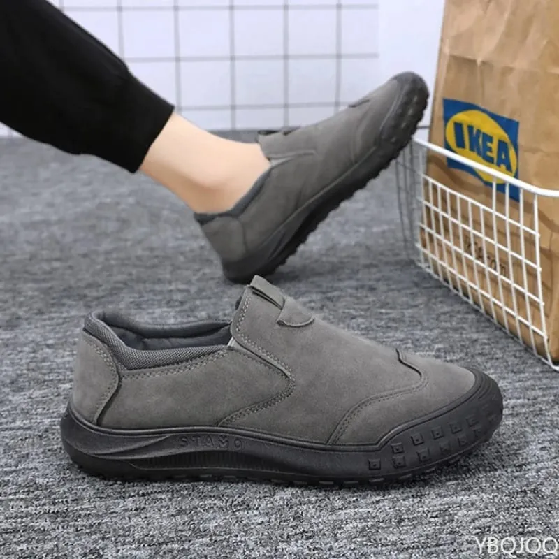 Large Size Spring Autumn New Breathable Lightweight and Casual Men's Shoes Outdoor Anti Slip and Wear-resistant Men's Work Shoes