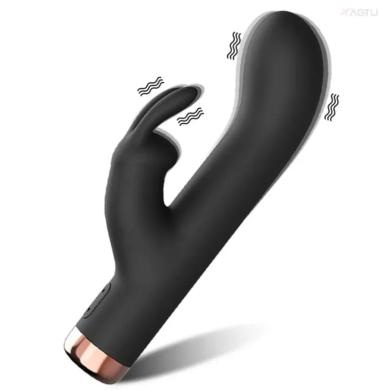 Rabbit Vibrator Women Panties Vibrator G-Spot Vagina Clitoris Dual Vibration Stimulator Female Masturbator Sex Toy for Women 18+