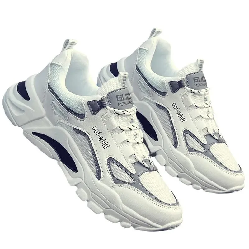 Spring 2026 Men's Trendy Breathable Mesh Sneakers Casual Running Dad Shoes Versatile Ins Style - New Arrival