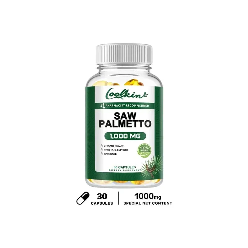 Saw Palmetto Supplement 1000 Mg - Promotes Prostate Health and Prevents Hair Loss