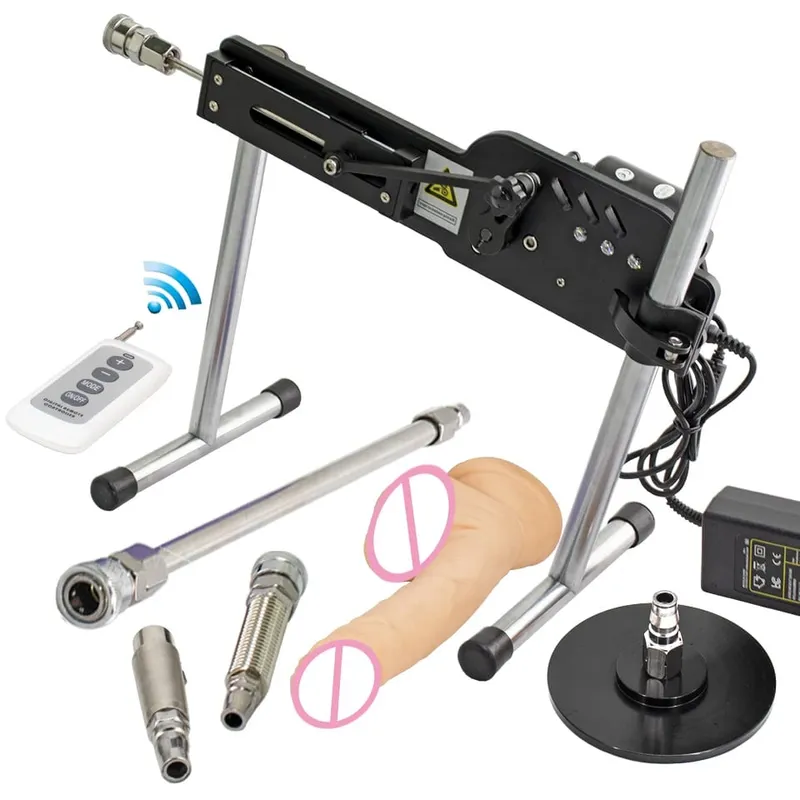 Fredorch Wireless Sex Machine for Women Masturbation Machine 70W Power Mute Sex Toy with Dildo Masturbator 3-9CM Stroke Love Ma