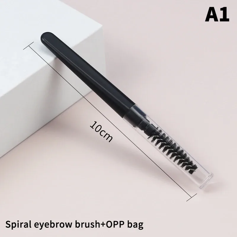 ★▲1PC Portable Eyeshadow Makeup Brushes Travel Size Makeup Brushes Eyebrow Silicone Glit Essential Cosmetic Tools With Lid