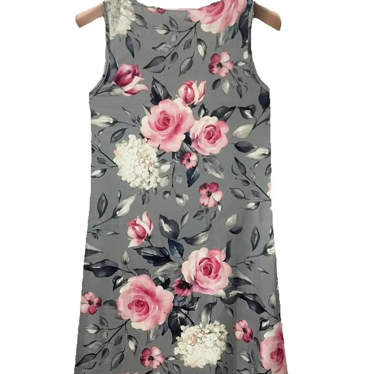 Women's Plus Size Floral Print Sleeveless A Line Dress Summer Vacation Style Dresses Y2k Ladies Clothes Bohemian Beach Dresses