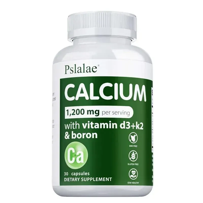 Calcium Supplement - Promotes Calcium Absorption Boosts Energy Strong Bones Supports Heart & Muscle Health Non-GMO