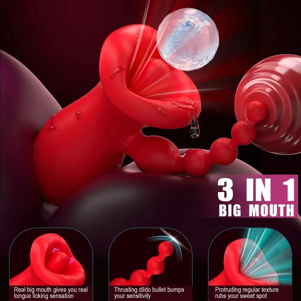 Sex Toys Sucking Vibrator with Tongue Licking Clitoris Sucker Female Clitoral G Spot Nipple Stimulator Vibrators for Woman