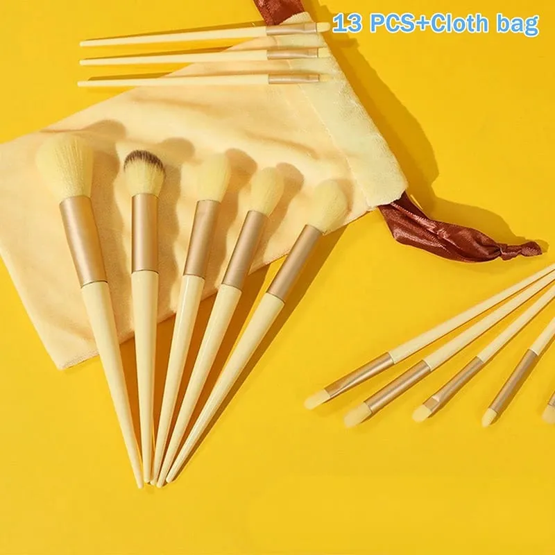 8/13PcsMakeup Brush Set Fluffy Professiona Cosmetic Foundation Powder Eyeshadow Kabuki Make Up Brush Beauty Tool Makeup.