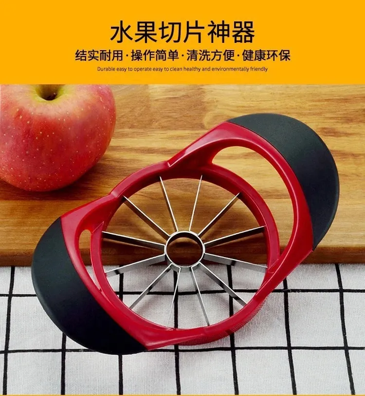 Stainless Steel Apple Slicer & Corer Super Sharp Apple Cutter Peeler Apple Sharpener Tool Multifunctional Fruit Cutter SGGJ007