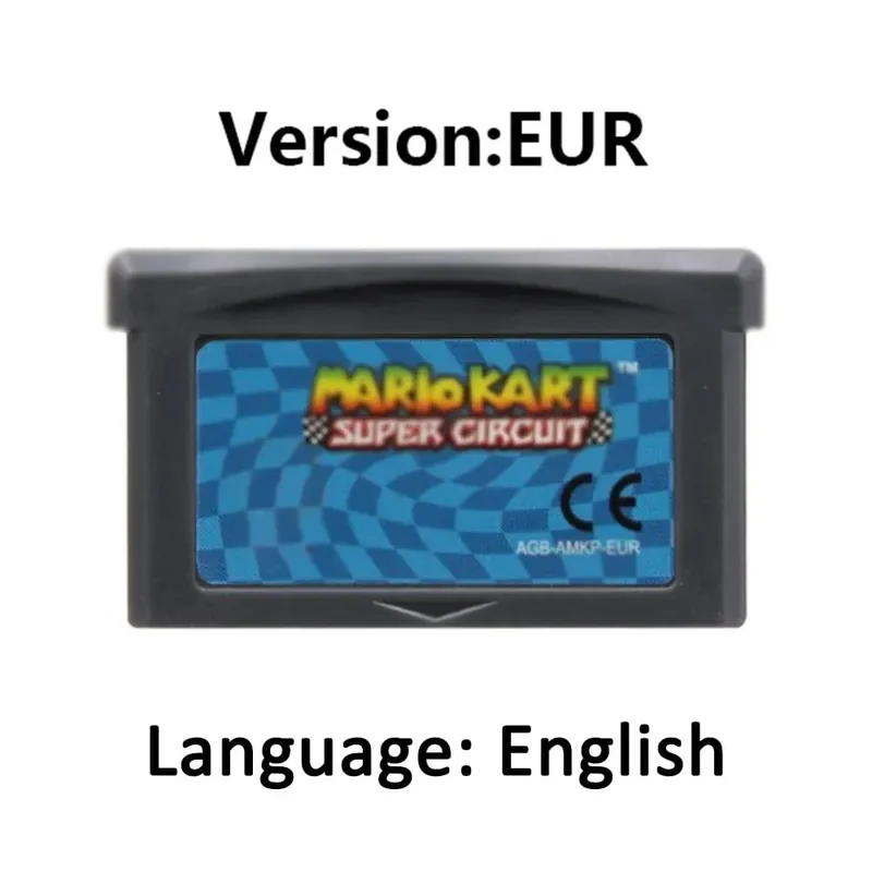 Wari0 32 Bit GBA Game Cartridge Kart Game Card Series EUR USA Version Video Game Card For GBA Portable Game Console