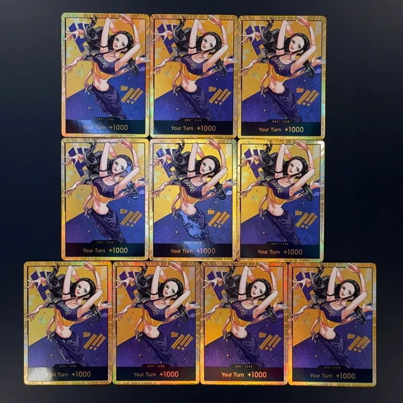 One Piece OPCG English Golden Holographic 3D Textured DON card Straw Hat Crew x Lakers DON card Anime Collectible Cards