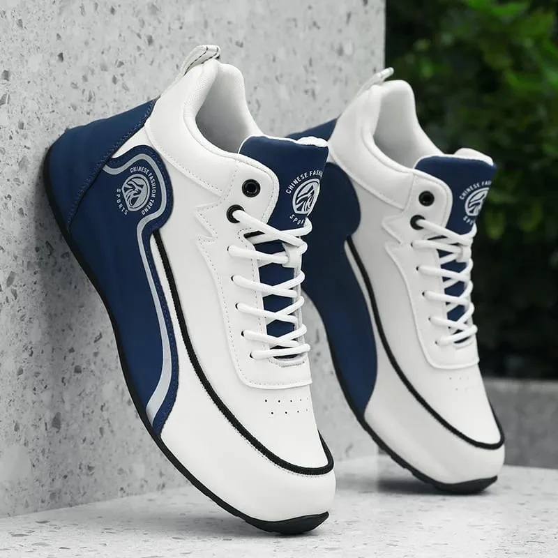 High-Top Casual Sneakers for Men Trendy Thick-Soled Dad Shoes Breathable Soft-Soled Non-Slip Versatile Men's Shoes Everyday Commuting Height-Increasing Sports Trendy Shoes 9