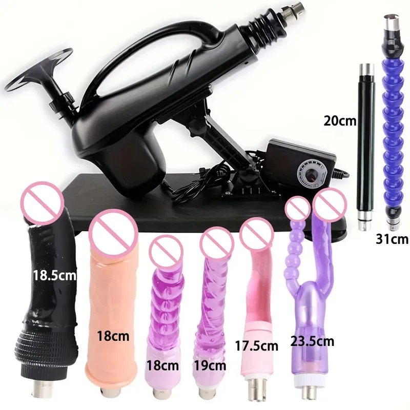 Automatic Sexual Machine 3XLR Dildo Attachments Female Masturbation Vibrator Massage Gun Sex Toys for Men Couples Adult Products
