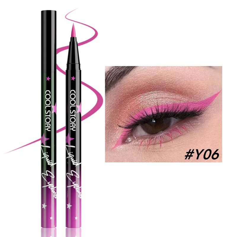 Red White Black Waterproof Eyeliner Pencil Untra-fine Liquid Eye Liner Pen Quick Dry Long Lasting Non Smudge Makeup Cosmetics