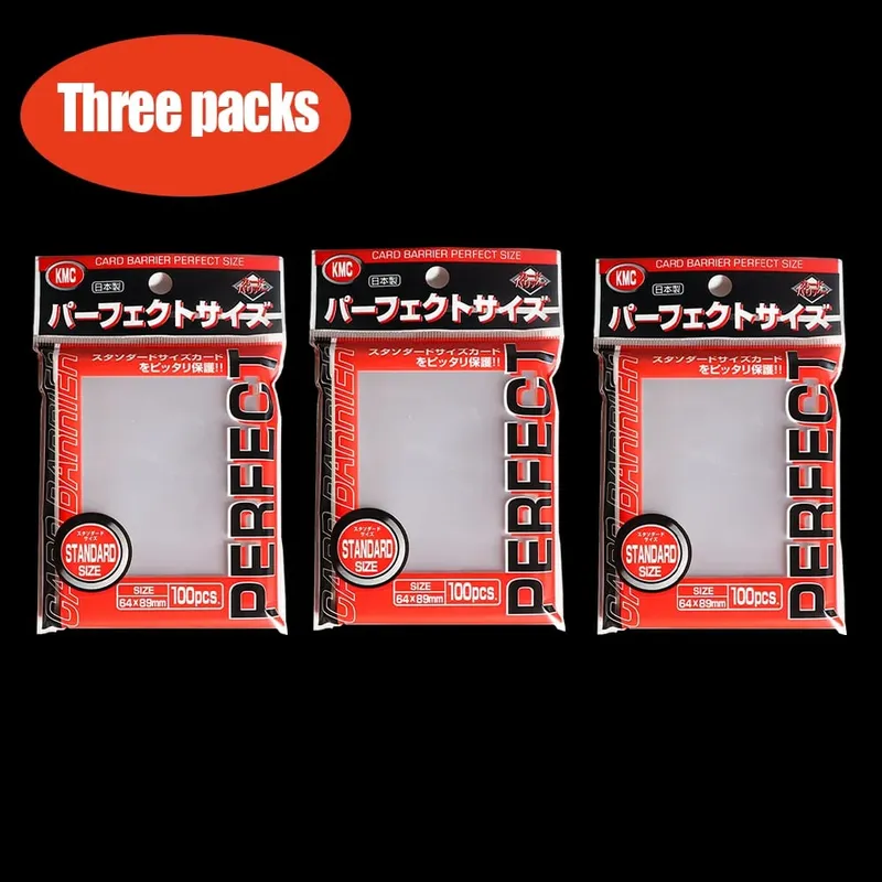 64x89mm Card Sleeve Barrier Board Game KMC Clear Pokemon Perfect Size Card Sleeves Trading Cards Fit Standard Transparent Outer