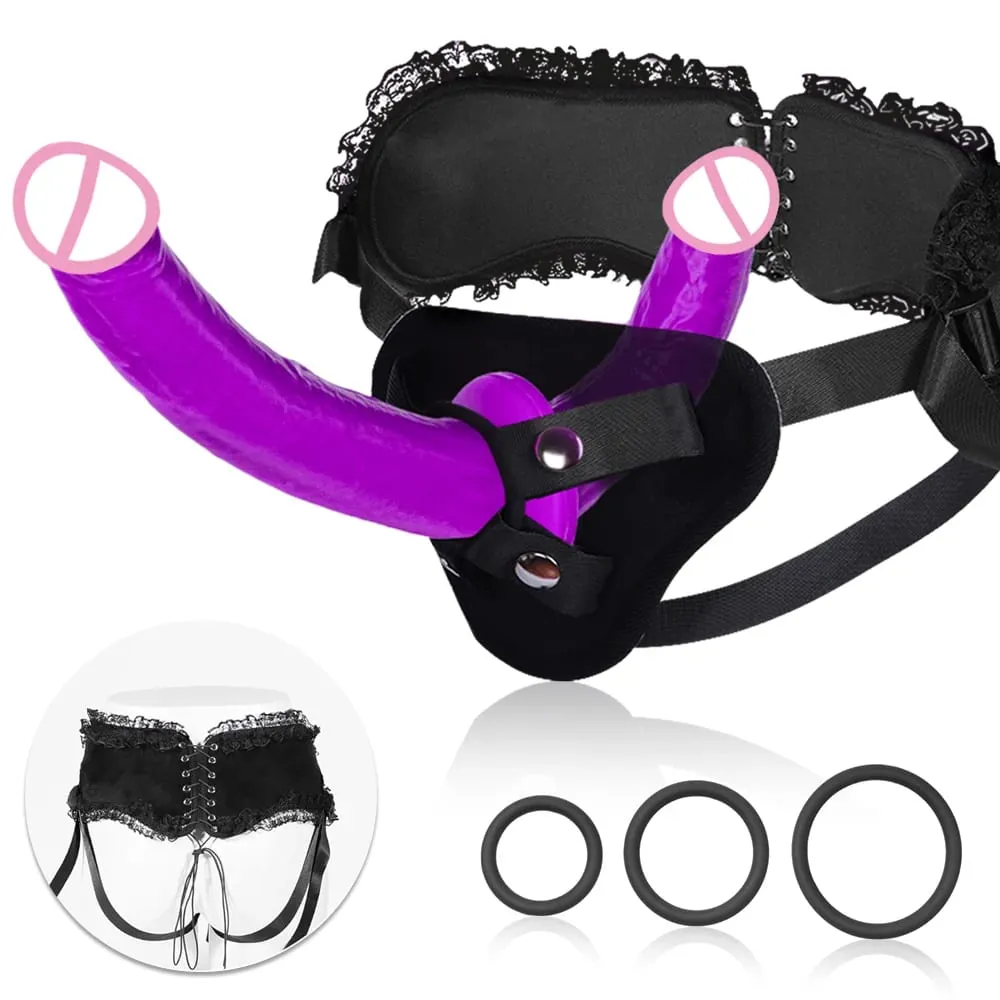 Realistic Dildo Double Headed Long Penis Double Penetration G Spot Vagina Anal Dick Designed For Lesbian Women Adult Sex Toys