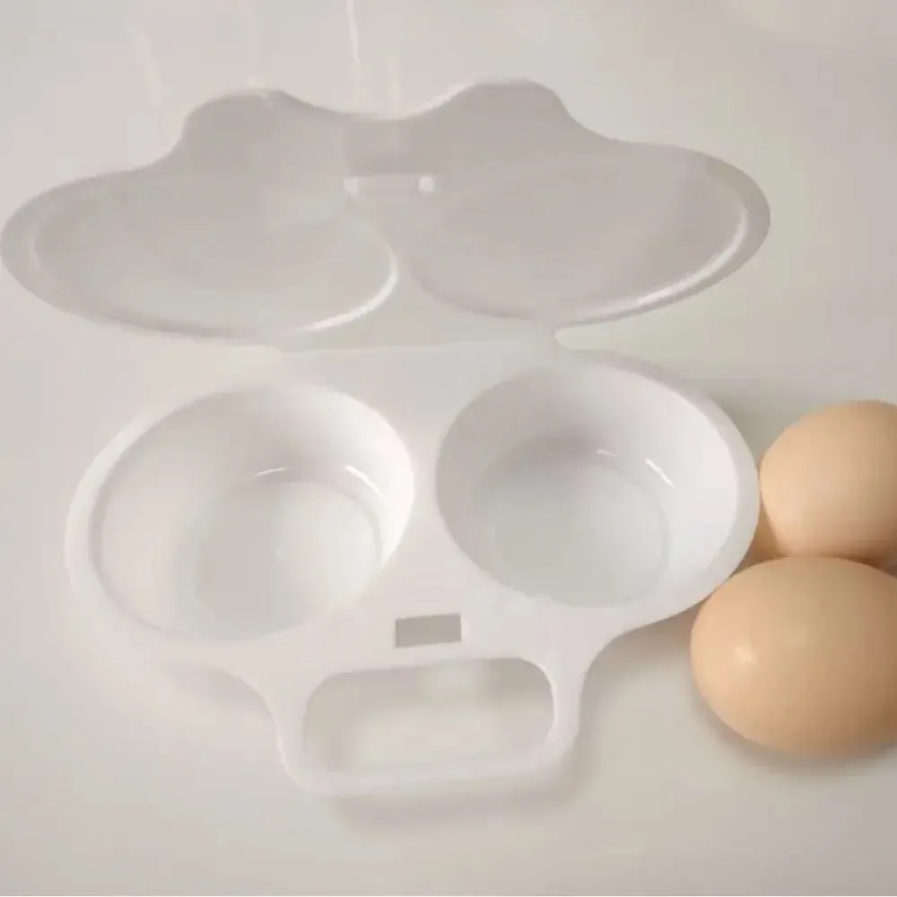 Food Grades Microwave Egg Cooker Kitchen Cooking Mold Easy To Clean Egg Steamer Portable Heat Resistant Steamed Egg Box