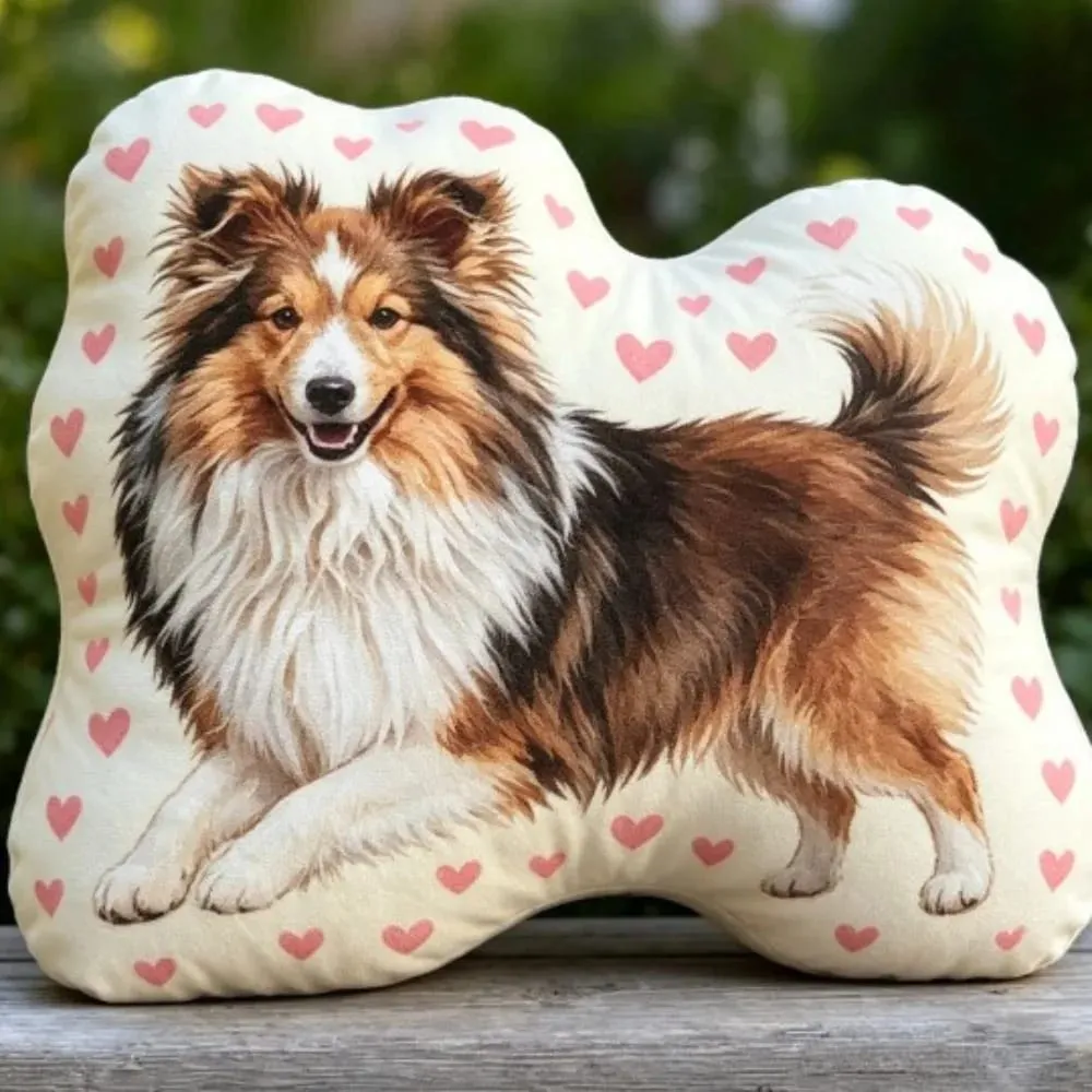 Dog Shaped Pillow Animal Throw Pillow Decorative Animal Pillow Soft Fabric Shiba Dog Cushion PP Cotton Filling