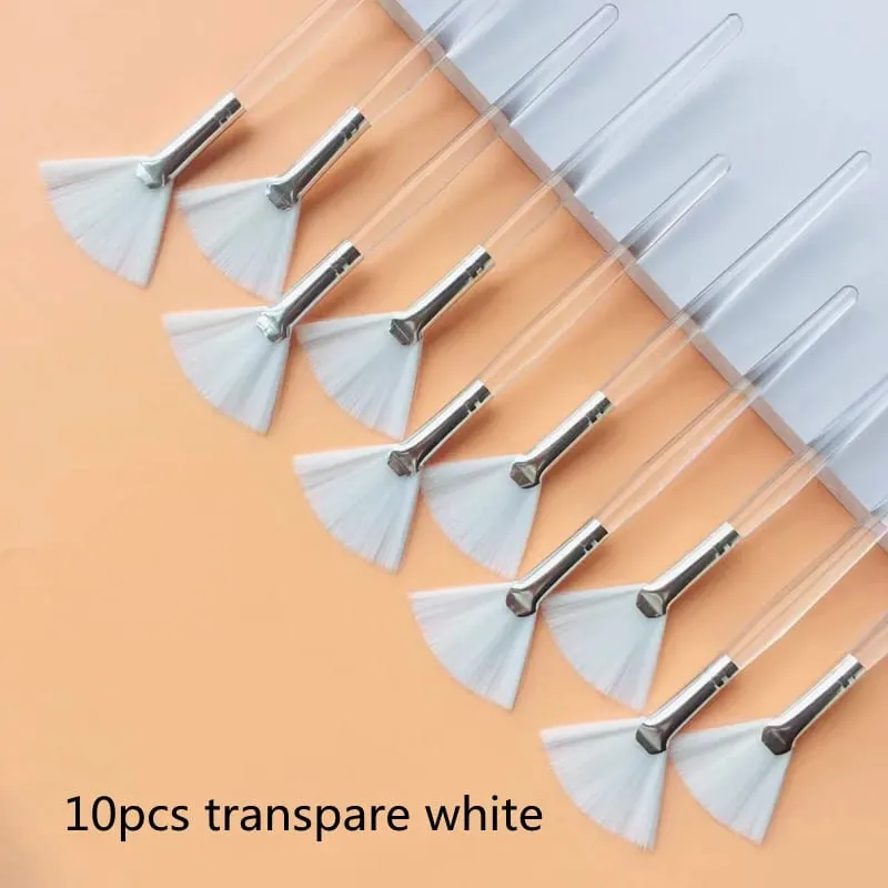 5/10pcs Fan Shape Foundation Makeup Brushes Multifunctional Facial Mask Brush Essential Oil Women Beauty Makeup Tools Brush