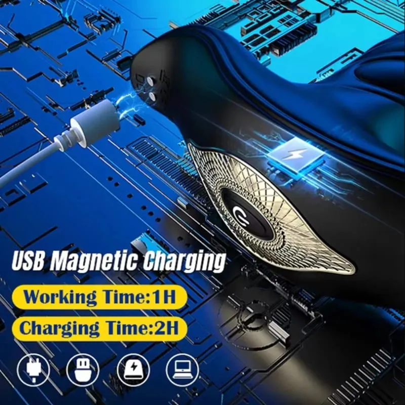Male Sex Toys Prostate Massager Anal Vibrator for Men Anal Plug 9 Tension Shock Flapping Thrusting Vibrating Butt Plug for Gay