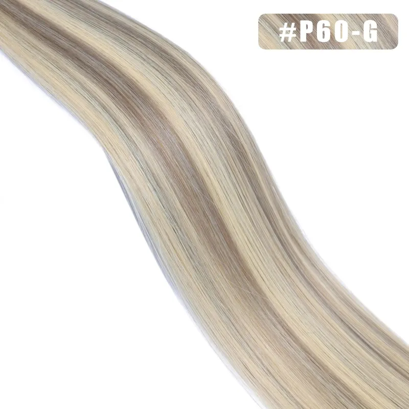 1g/s 100Strands Real Human Hair Nano Ring Hair Extensions Machine Remy Pre-Bonded Straight Micro Beads Nano Tip 16''-24''