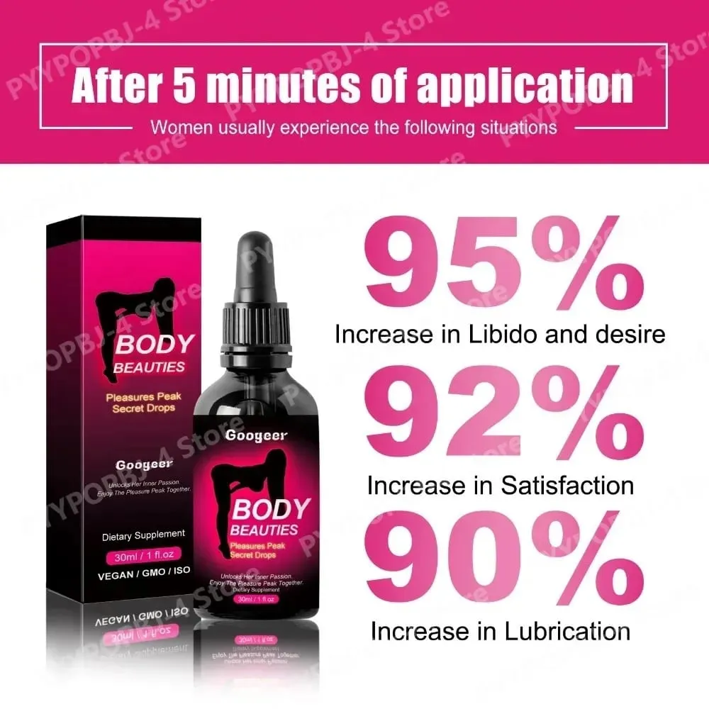 Maca Root Extract Liquid Drops 30ml med Muira Puama og Tribulus Liquid Supplement til kvinder