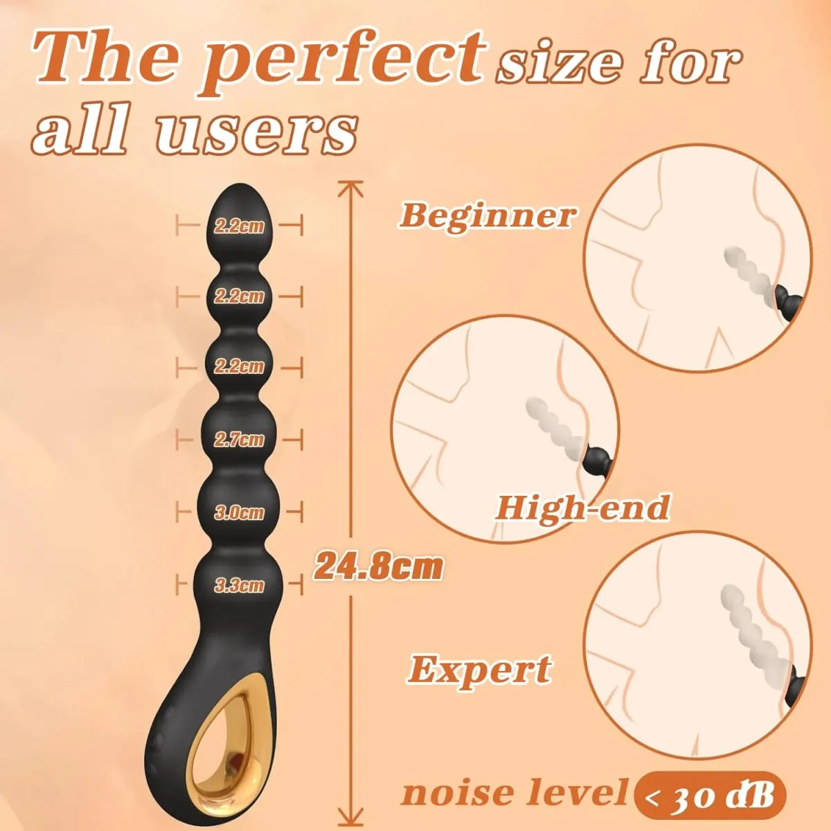 Vibrating Anal Beads Anal Balls for Men Butt Plug Prostate Massager for Gay G-Spot Vagina Vibrator for Women Adult Goods Sex Toy