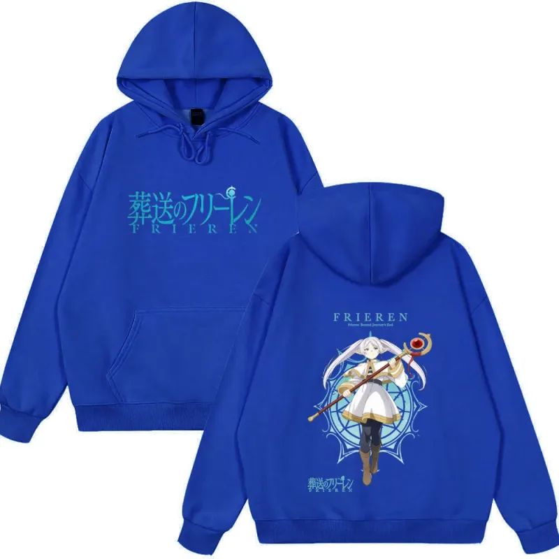 Vintage Wear Anime Frieren: Beyond Journey's End Frieren Graphic Tops Men Women Fashion Long Sleeve Casual Streetwear Funny Tops