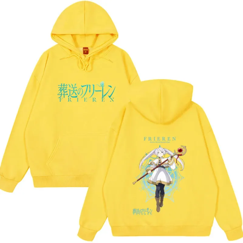 Vintage Wear Anime Frieren: Beyond Journey's End Frieren Graphic Tops Men Women Fashion Long Sleeve Casual Streetwear Funny Tops