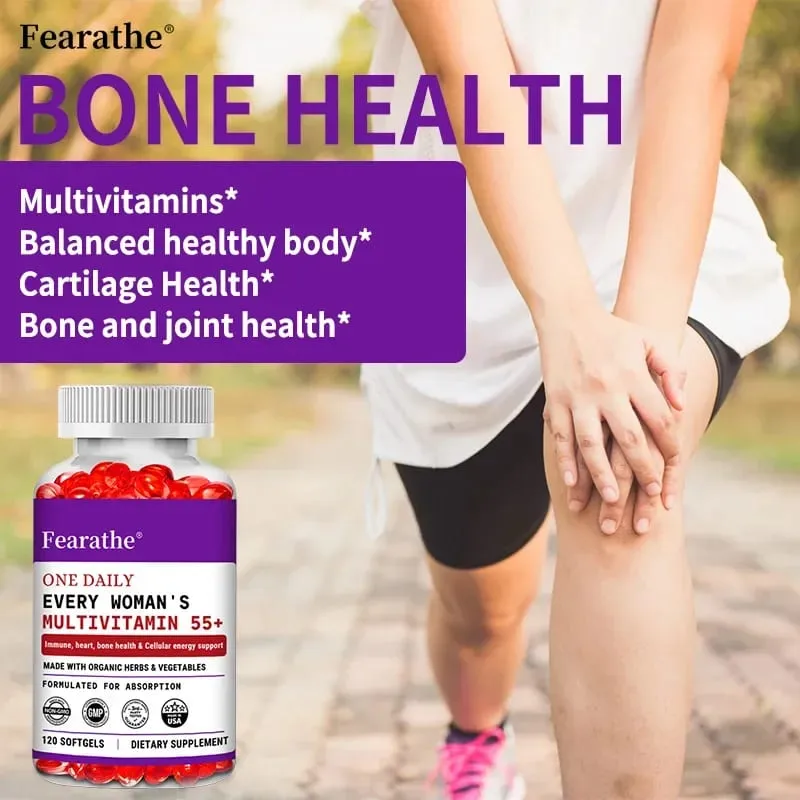 Women's Multivitamin One Tablet Per Day for Women Aged 55+ Probiotic Fermentation + D3 + B Vitamins Immunity Heart Joints
