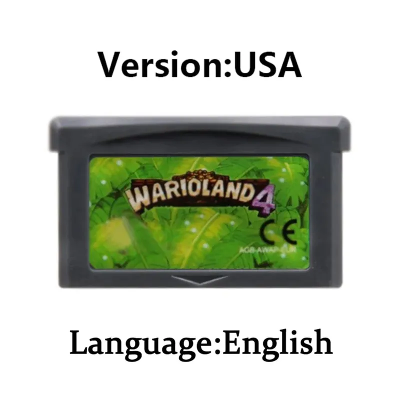 Wari0 32 Bit GBA Game Cartridge Kart Game Card Series EUR USA Version Video Game Card For GBA Portable Game Console