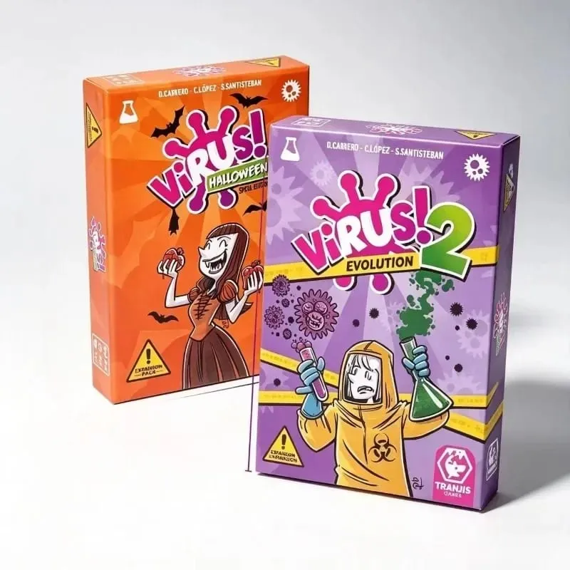 2026 Family Strategy Card Game Set Virus Series 1&2 & Halloween Adult Party Board Game Youth Group Interactive Entertainment