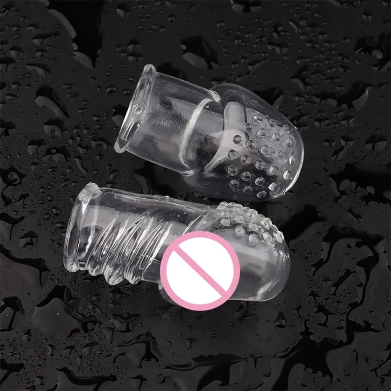 Penis Sleeve Male Masturbator Delay Lasting Glans Trainer Portable Stimulator Penis Massager Soft Adult games sex Erection Toys
