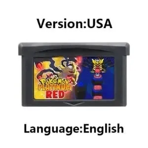 Pokemon Series GBA Game Cartridge Sweet FireRed Rocket Unbound Radical Red Gaia Quetzal for GBA