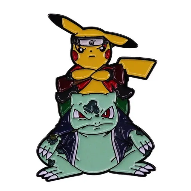 Cute Cartoon Pokemon Pikachu Lapel Pins for Backpack Enamel Pin Badges Brooch for Clothes Fashion Jewelry Holiday Gifts