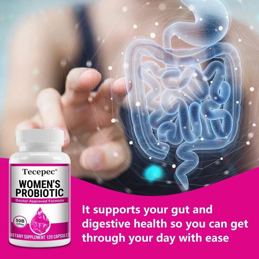 Probiotics for Women - 50 Billion CFU for Gut Health Bloating Relief Probiotics Nourish Digestion Digestive Health