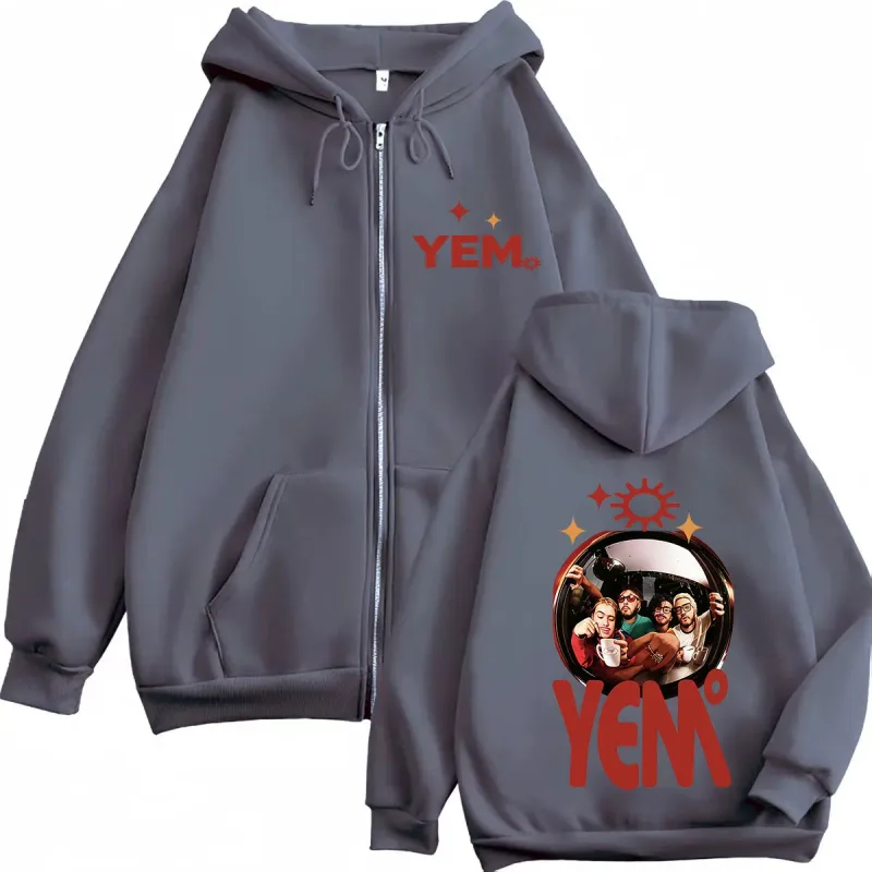 Morat Yem Se Fue El Ayer Y Ya Es Manana Tour 2026 Print Zip Up Hoodie Men Women Hip Hop Long Sleeves Loose Zipper Sweatshirts