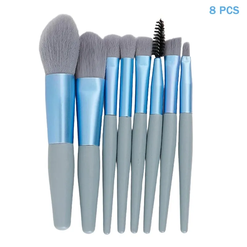 8/13PcsMakeup Brush Set Fluffy Professiona Cosmetic Foundation Powder Eyeshadow Kabuki Make Up Brush Beauty Tool Makeup.
