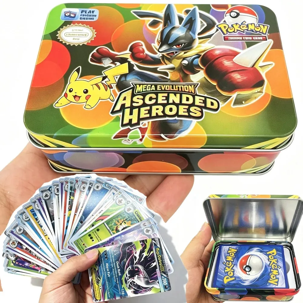 42pcs Pokémon Cards Battle Toys Lost Origin Pokémon Box with Anime Bank Pokémon Game Cards MEGA EVOLUTION for Childre