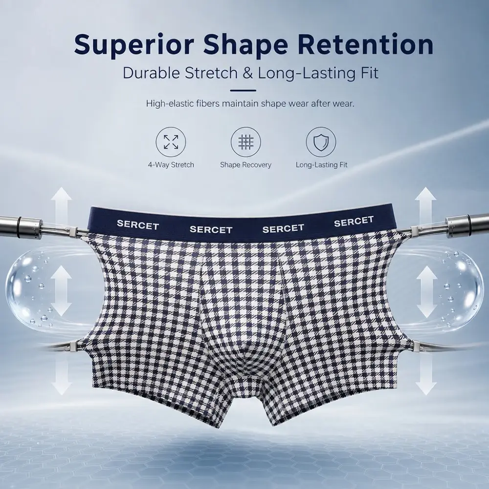 1/3PCS 95% Cotton Soft Boxers Striped/Dot/Plaid Knit Man Underwear Autumn Breathable Antibacterial 3D Mesh Crotch Men's Panties