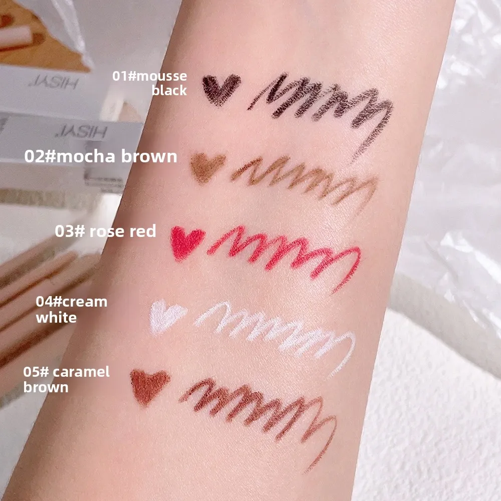 Ultra-fine Matte Red Gel Eyeliner Pencil Brown Under Eye Liner Pen Waterproof Matte Aegyosal Lying Silkworm Eyes Makeup
