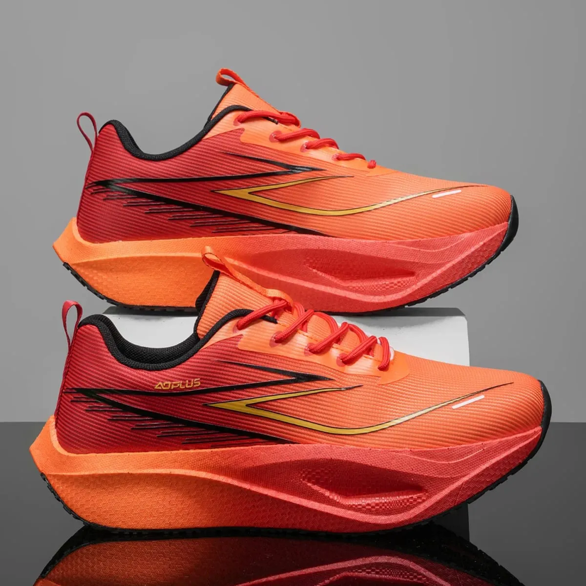 Men Women Carbon Plate Running Shoes Marathon Air Cushion Breathable Lightweight Athletic Walking Sports Sneakers