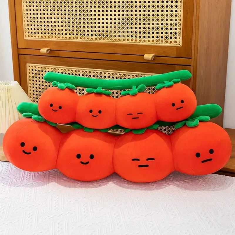 New fun tomato plush toy cute tomato doll for children's leg throw pillow large doll — image 6