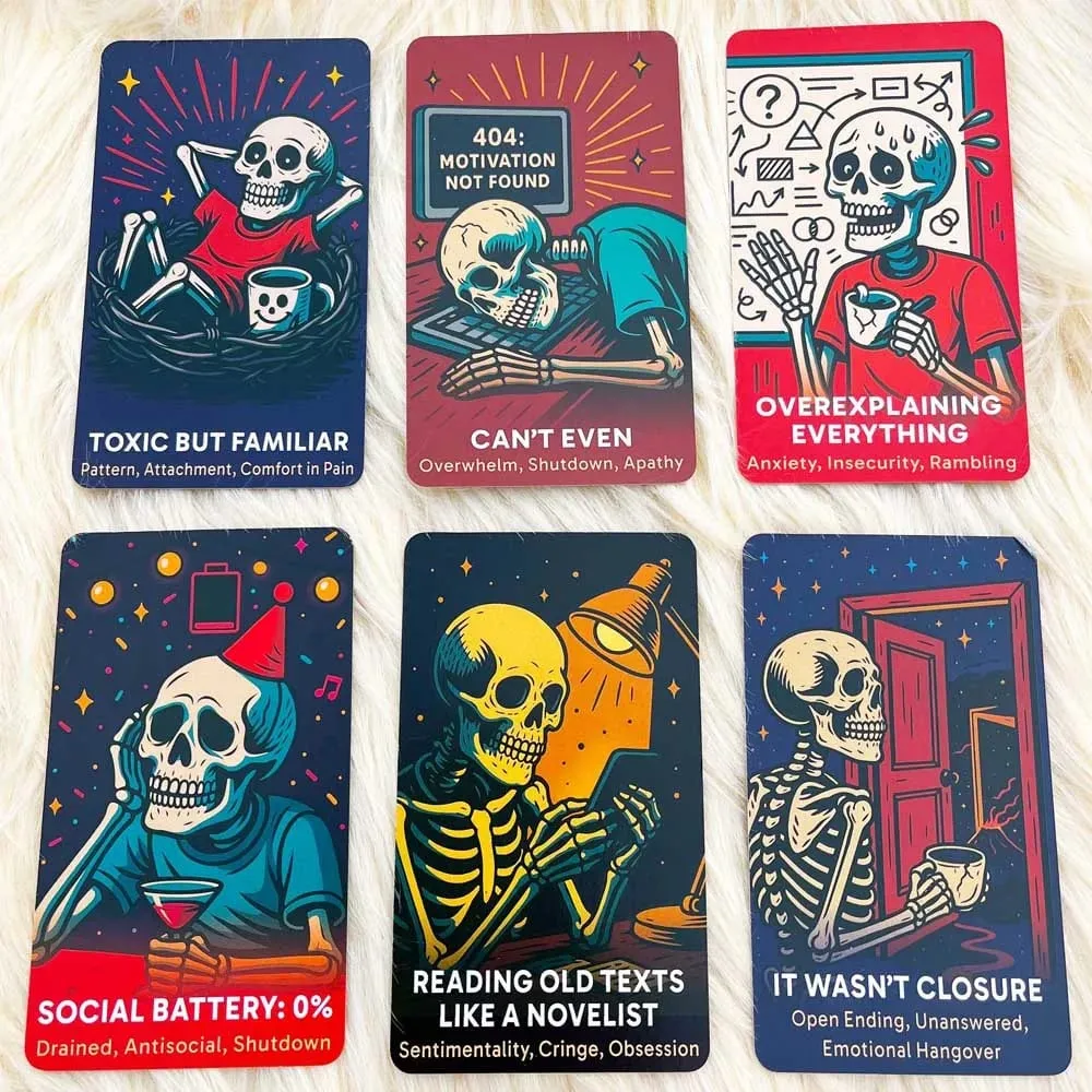 The Dead Inside Deck Tarot Cards 54 Cards 13x8cm Skeletal Divination Oracle Meet Death Below Decks Card Games